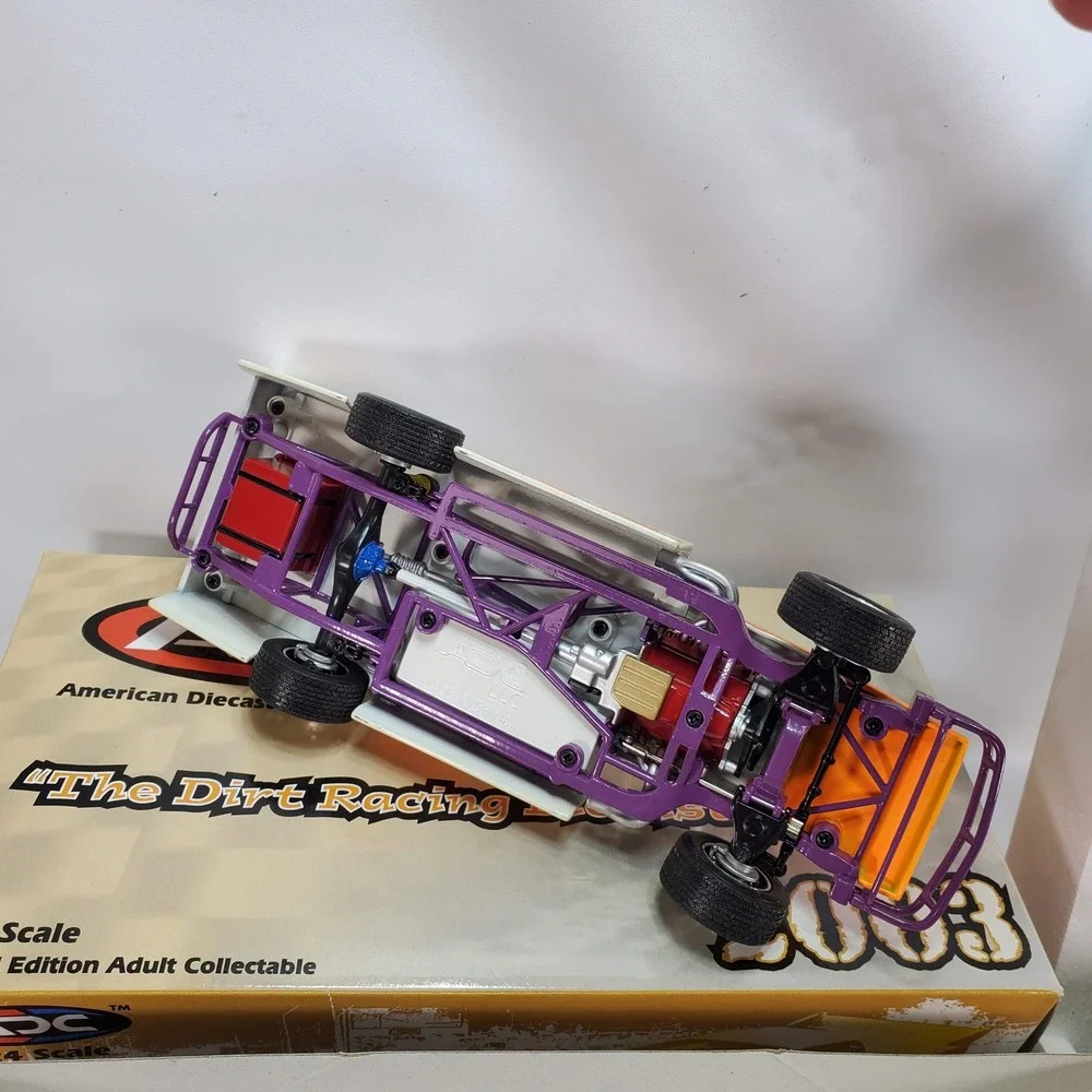 ADC John Logue 69 Dirt Modified Diecast 1:24 White Autographed 2003 Limited Ed
